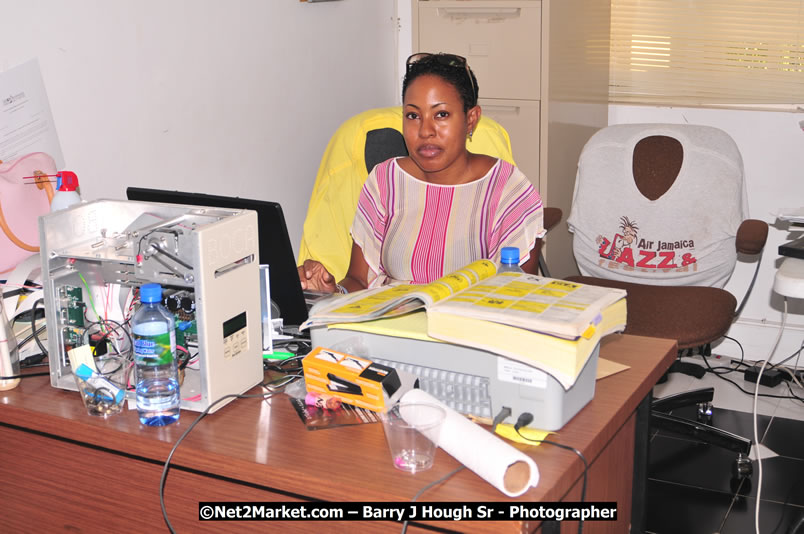 Preparations Continue [One Day To Go] at the Venue & Office - Jamaica Jazz and Blues Festival 2009 - Presented by Air Jamaica - Thursday, January 15, 2009 - Venue at the Aqueduct on Rose Hall Resort &amp; Country Club, Montego Bay, Jamaica - Thursday, January 22 - Saturday, January 24, 2009 - Photographs by Net2Market.com - Barry J. Hough Sr, Photographer/Photojournalist - Negril Travel Guide, Negril Jamaica WI - http://www.negriltravelguide.com - info@negriltravelguide.com...!