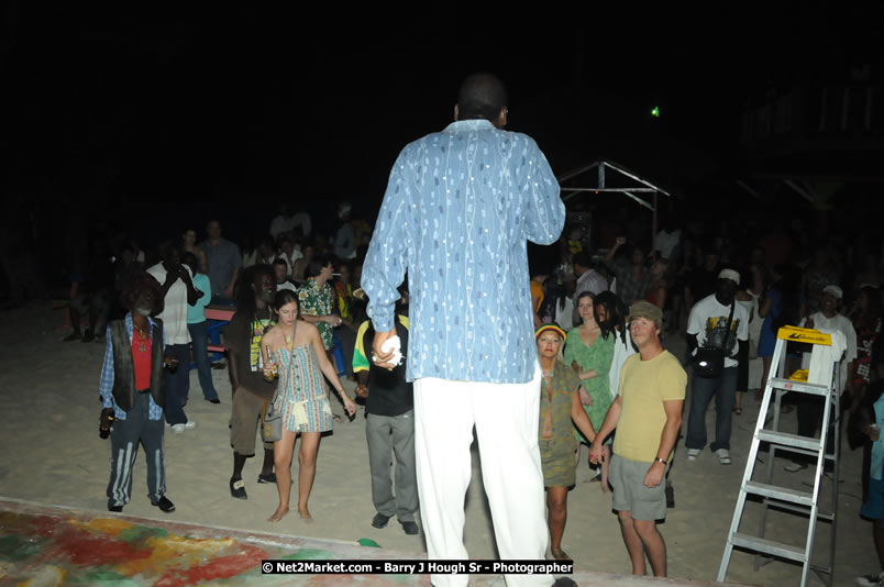 Leroy Sibbles and Gregory Isaacs at Bourbon Beach - Monday, February 11, 2008 - Bourbon Beach, Norman Manley Boulevard, Negril, Westmoreland, Jamaica W.I. - Photographs by Net2Market.com - Barry J. Hough Sr, Photographer - Negril Travel Guide, Negril Jamaica WI - http://www.negriltravelguide.com - info@negriltravelguide.com...!