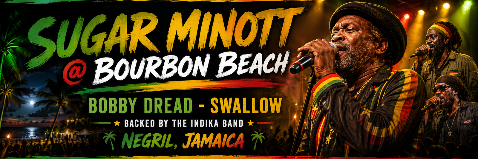 Complete Sugar Minott Bourbon Beach concert collection