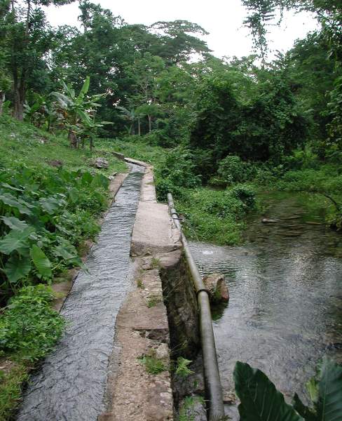 Waterworks Water Duct - Negril Chamber of Commerce Community Guide Training Programme Photos - Negril Travel Guide, Negril Jamaica WI - http://www.negriltravelguide.com - info@negriltravelguide.com...!