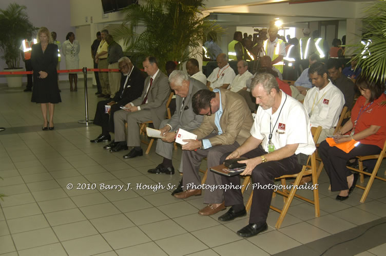 Jamaica Air Shuttle Launch @ MBJ Airports Limited, Wednesday, January 20, 2010, Sangster International Airport, Montego Bay, St. James, Jamaica W.I. - Photographs by Net2Market.com - Barry J. Hough Sr, Photographer/Photojournalist - The Negril Travel Guide - Negril's and Jamaica's Number One Concert Photography Web Site with over 40,000 Jamaican Concert photographs Published -  Negril Travel Guide, Negril Jamaica WI - http://www.negriltravelguide.com - info@negriltravelguide.com...!