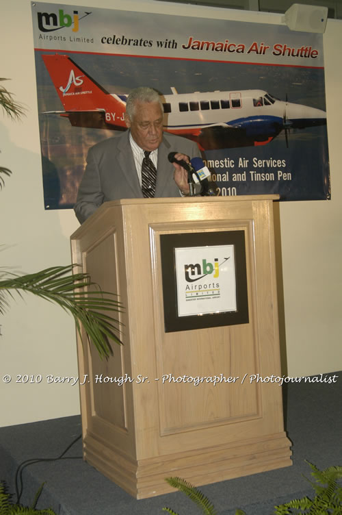 Jamaica Air Shuttle Launch @ MBJ Airports Limited, Wednesday, January 20, 2010, Sangster International Airport, Montego Bay, St. James, Jamaica W.I. - Photographs by Net2Market.com - Barry J. Hough Sr, Photographer/Photojournalist - The Negril Travel Guide - Negril's and Jamaica's Number One Concert Photography Web Site with over 40,000 Jamaican Concert photographs Published -  Negril Travel Guide, Negril Jamaica WI - http://www.negriltravelguide.com - info@negriltravelguide.com...!