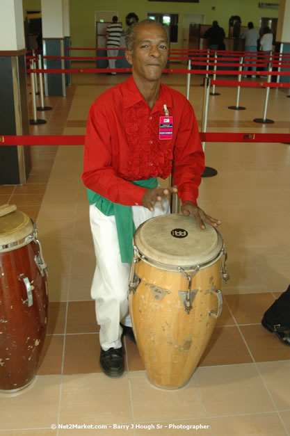 Minister of Tourism, Hon. Edmund Bartlett - Director of Tourism, Basil Smith, and Mayor of Montego Bay, Councillor Charles Sinclair Launch of Winter Tourism Season at Sangster International Airport, Saturday, December 15, 2007 - Sangster International Airport - MBJ Airports Limited, Montego Bay, Jamaica W.I. - Photographs by Net2Market.com - Barry J. Hough Sr, Photographer - Negril Travel Guide, Negril Jamaica WI - http://www.negriltravelguide.com - info@negriltravelguide.com...!