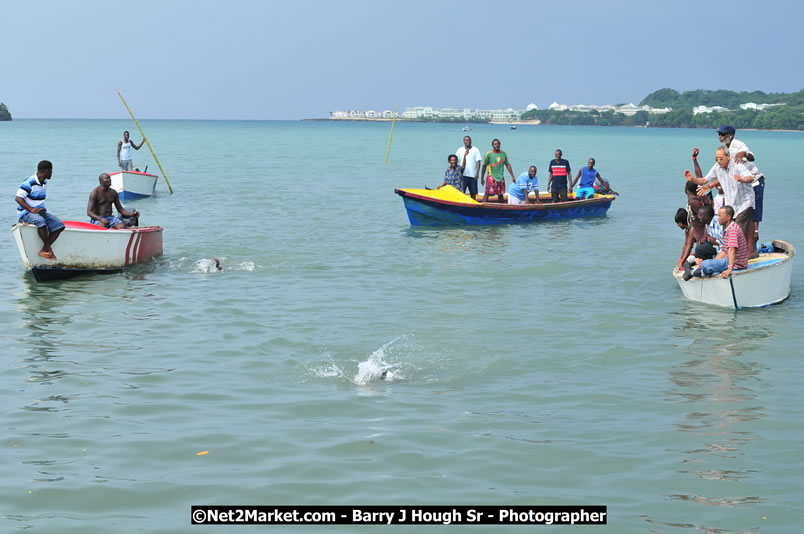 Lucea Cross the Harbour @ Lucea Car Park - All Day Event - Cross the Harbour Swim, Boat Rides, and Entertainment for the Family - Concert Featuring: Bushman, George Nooksl, Little Hero, Bushi One String, Dog Rice and many local Artists - Friday, August 1, 2008 - Lucea, Hanover Jamaica - Photographs by Net2Market.com - Barry J. Hough Sr. Photojournalist/Photograper - Photographs taken with a Nikon D300 - Negril Travel Guide, Negril Jamaica WI - http://www.negriltravelguide.com - info@negriltravelguide.com...!