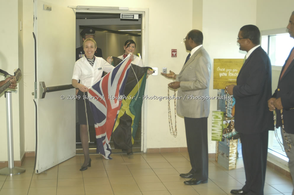  British Airways Inaugurates New Scheduled Service from London Gatwick Airport to Sangster International Airport, Montego Bay, Jamaica, Thursday, October 29, 2009 - Photographs by Barry J. Hough Sr. Photojournalist/Photograper - Photographs taken with a Nikon D70, D100, or D300 - Negril Travel Guide, Negril Jamaica WI - http://www.negriltravelguide.com - info@negriltravelguide.com...!