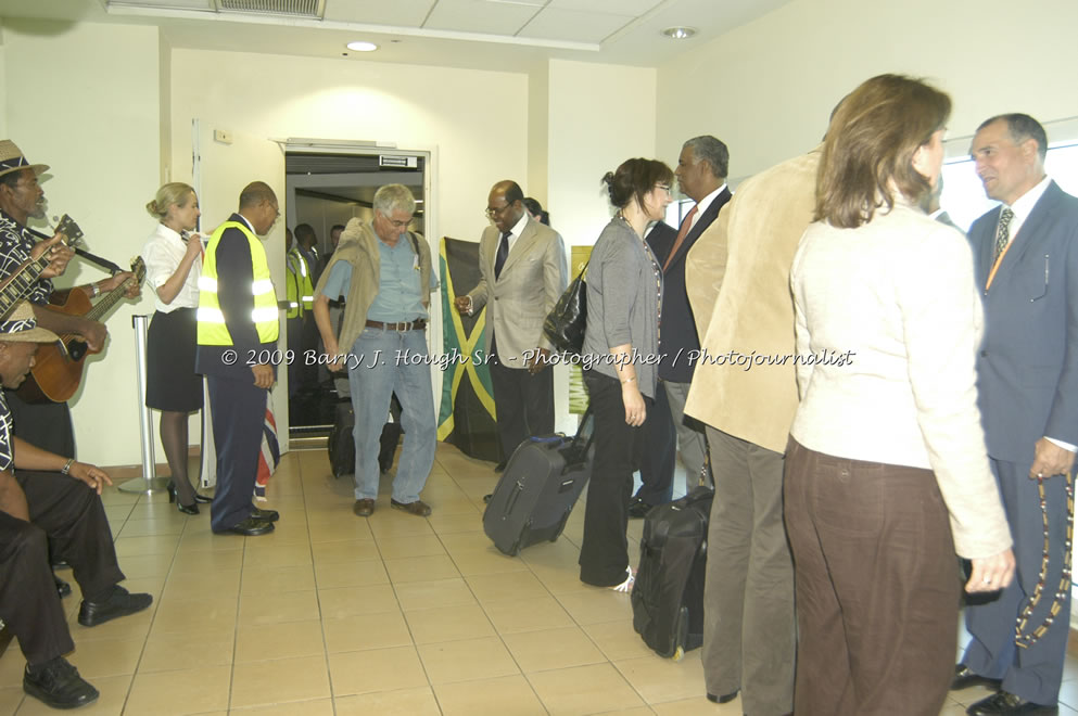  British Airways Inaugurates New Scheduled Service from London Gatwick Airport to Sangster International Airport, Montego Bay, Jamaica, Thursday, October 29, 2009 - Photographs by Barry J. Hough Sr. Photojournalist/Photograper - Photographs taken with a Nikon D70, D100, or D300 - Negril Travel Guide, Negril Jamaica WI - http://www.negriltravelguide.com - info@negriltravelguide.com...!