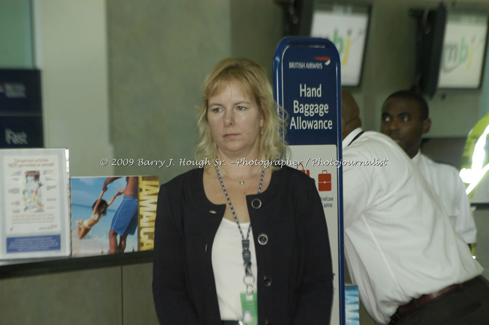  British Airways Inaugurates New Scheduled Service from London Gatwick Airport to Sangster International Airport, Montego Bay, Jamaica, Thursday, October 29, 2009 - Photographs by Barry J. Hough Sr. Photojournalist/Photograper - Photographs taken with a Nikon D70, D100, or D300 - Negril Travel Guide, Negril Jamaica WI - http://www.negriltravelguide.com - info@negriltravelguide.com...!