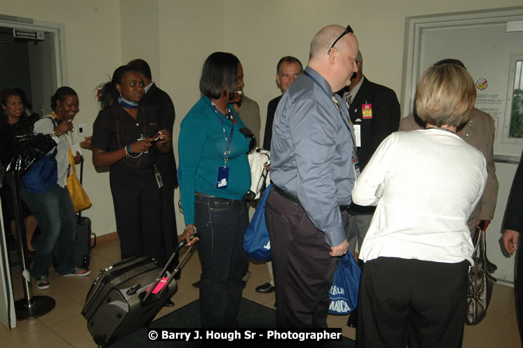 JetBue Airways' Inaugural Air Service between Sangster International Airport, Montego Bay and John F. Kennedy Airport, New York at MBJ Airports Sangster International Airport, Montego Bay, St. James, Jamaica - Thursday, May 21, 2009 - Photographs by Net2Market.com - Barry J. Hough Sr, Photographer/Photojournalist - Negril Travel Guide, Negril Jamaica WI - http://www.negriltravelguide.com - info@negriltravelguide.com...!