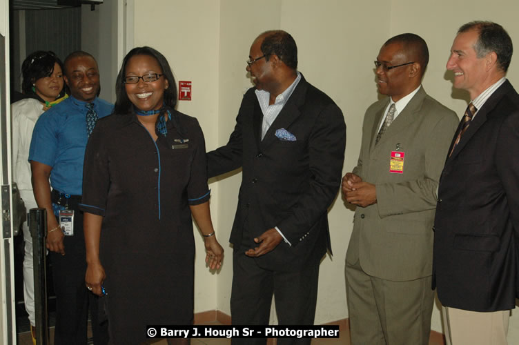 JetBue Airways' Inaugural Air Service between Sangster International Airport, Montego Bay and John F. Kennedy Airport, New York at MBJ Airports Sangster International Airport, Montego Bay, St. James, Jamaica - Thursday, May 21, 2009 - Photographs by Net2Market.com - Barry J. Hough Sr, Photographer/Photojournalist - Negril Travel Guide, Negril Jamaica WI - http://www.negriltravelguide.com - info@negriltravelguide.com...!