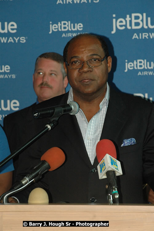 JetBue Airways' Inaugural Air Service between Sangster International Airport, Montego Bay and John F. Kennedy Airport, New York at MBJ Airports Sangster International Airport, Montego Bay, St. James, Jamaica - Thursday, May 21, 2009 - Photographs by Net2Market.com - Barry J. Hough Sr, Photographer/Photojournalist - Negril Travel Guide, Negril Jamaica WI - http://www.negriltravelguide.com - info@negriltravelguide.com...!