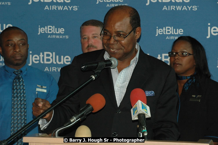 JetBue Airways' Inaugural Air Service between Sangster International Airport, Montego Bay and John F. Kennedy Airport, New York at MBJ Airports Sangster International Airport, Montego Bay, St. James, Jamaica - Thursday, May 21, 2009 - Photographs by Net2Market.com - Barry J. Hough Sr, Photographer/Photojournalist - Negril Travel Guide, Negril Jamaica WI - http://www.negriltravelguide.com - info@negriltravelguide.com...!