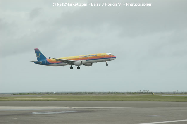 Air Jamaica Airline - Landing & Take Off - MBJ Airports Limited - Sangster International Airport - Domestic Terminal - Montego Bay, St James, Jamaica W.I. - MBJ Limited - Transforming Sangster International Airport into a world class facility - Photographs by Net2Market.com - Negril Travel Guide, Negril Jamaica WI - http://www.negriltravelguide.com - info@negriltravelguide.com...!