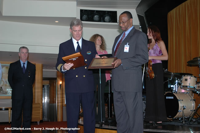 MS Freedom Of The Seas [Royal Caribbean International's - Newest Vessel] Plaques &amp; Keys Ceremony in order to commemorate its first arrival at the Port Montego Bay Photos - Negril Travel Guide, Negril Jamaica WI - http://www.negriltravelguide.com - info@negriltravelguide.com...!