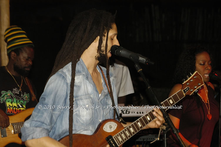 Julian Marley - Grammy Nominee & Son of the Legend Bob Marley - Live in Concert - Also featuring Ras Noble, Power Drill, Iron Head, & Robin Banks - Backing Band Roots Warrior, plus DJ Gemini @ One Love Reggae Concerts Series 09/10 @ Negril Escape Resort & Spa, February 2, 2010, One Love Drive, West End, Negril, Westmoreland, Jamaica W.I. - Photographs by Net2Market.com - Barry J. Hough Sr, Photographer/Photojournalist - The Negril Travel Guide - Negril's and Jamaica's Number One Concert Photography Web Site with over 40,000 Jamaican Concert photographs Published -  Negril Travel Guide, Negril Jamaica WI - http://www.negriltravelguide.com - info@negriltravelguide.com...!