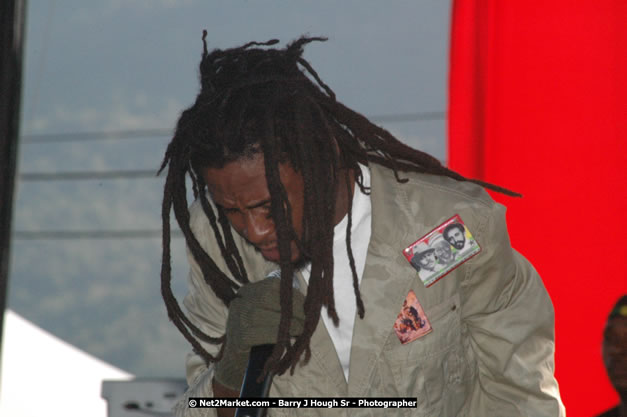 Jah Cure at Tru-Juice Rebel Salute 2008 - The 15th staging of Tru-Juice Rebel Salute, Saturday, January 12, 2008, Port Kaiser Sports Club, St. Elizabeth, Jamaica W.I. - Photographs by Net2Market.com - Barry J. Hough Sr, Photographer - Negril Travel Guide, Negril Jamaica WI - http://www.negriltravelguide.com - info@negriltravelguide.com...!