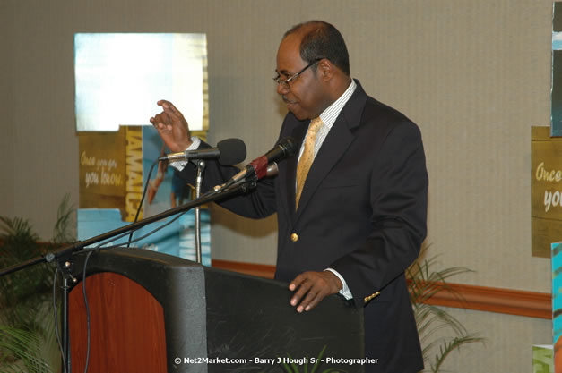 Red Cap Porters Awards - Minister of Tourism, Hon. Edmund Bartlett - Director of Tourism, Basil Smith - Friday, December 14, 2007 - Holiday Inn Sunspree, Montego Bay, Jamaica W.I. - Photographs by Net2Market.com - Barry J. Hough Sr, Photographer - Negril Travel Guide, Negril Jamaica WI - http://www.negriltravelguide.com - info@negriltravelguide.com...!