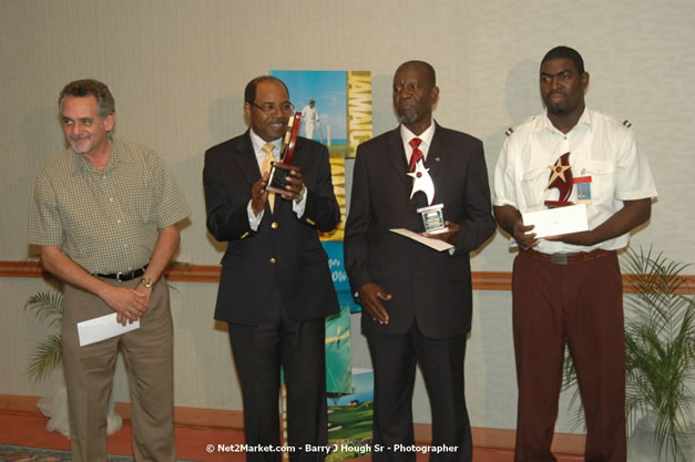 Red Cap Porters Awards - Minister of Tourism, Hon. Edmund Bartlett - Director of Tourism, Basil Smith - Friday, December 14, 2007 - Holiday Inn Sunspree, Montego Bay, Jamaica W.I. - Photographs by Net2Market.com - Barry J. Hough Sr, Photographer - Negril Travel Guide, Negril Jamaica WI - http://www.negriltravelguide.com - info@negriltravelguide.com...!