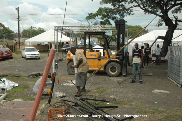 Venue Under Construction - Wednesday, July 18, 2007 - Red Stripe Reggae Sumfest at Catherine Hall, Montego Bay, St Jamaica, Jamaica W.I. - Negril Travel Guide.com, Negril Jamaica WI - http://www.negriltravelguide.com - info@negriltravelguide.com...!