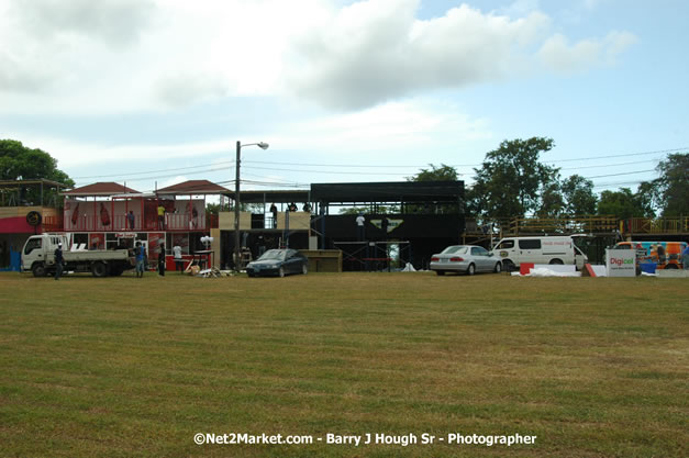 Venue Under Construction - Wednesday, July 18, 2007 - Red Stripe Reggae Sumfest at Catherine Hall, Montego Bay, St Jamaica, Jamaica W.I. - Negril Travel Guide.com, Negril Jamaica WI - http://www.negriltravelguide.com - info@negriltravelguide.com...!