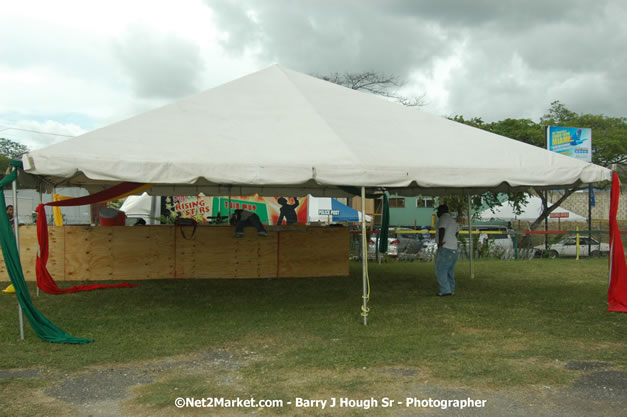 Venue Under Construction - Wednesday, July 18, 2007 - Red Stripe Reggae Sumfest at Catherine Hall, Montego Bay, St Jamaica, Jamaica W.I. - Negril Travel Guide.com, Negril Jamaica WI - http://www.negriltravelguide.com - info@negriltravelguide.com...!