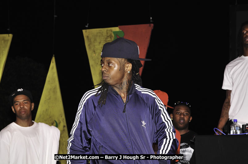 Lil Wayne @ Red Stripe Reggae Sumfest 2008 International Night 2, Catherine Hall, Montego Bay - Saturday, July 19, 2008 - Reggae Sumfest 2008 July 13 - July 19, 2008 - Photographs by Net2Market.com - Barry J. Hough Sr. Photojournalist/Photograper - Photographs taken with a Nikon D300 - Negril Travel Guide, Negril Jamaica WI - http://www.negriltravelguide.com - info@negriltravelguide.com...!