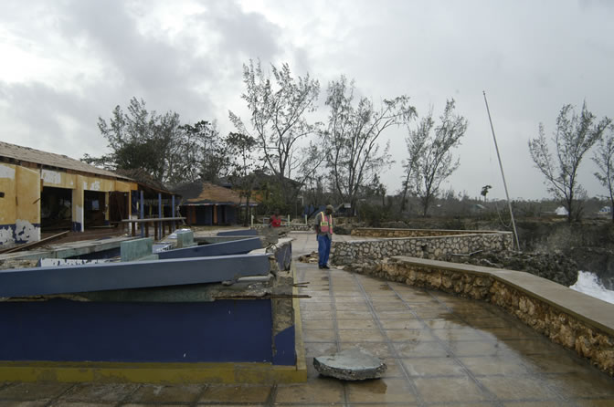 W orld Famous - Rick's Cafe - Negril's West End Cliffs - After Ivan - Negril Travel Guide, Negril Jamaica WI - http://www.negriltravelguide.com - info@negriltravelguide.com...!